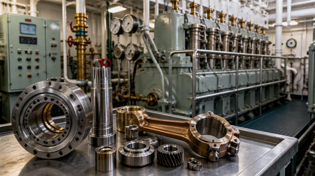 Ship engine room precision components